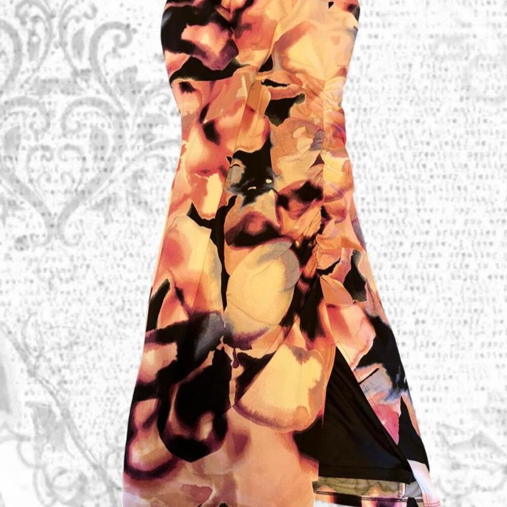 le chateau floral body con dress